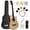 Natural, variant on Moukey Acoustic Guitar for Beginner 38" Kid Adult Starter Kit with Accessories, Pink, EAG-100