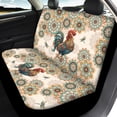 thumbnail image 4 of Pzuqiu Rooster Mandala Pattern Car Seat Covers 3 Pack Front and Rear Seat Cover Set Lightweight Accessories Suitable for Cars Sedans, 4 of 10