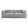 thumbnail image 2 of Modway Bartlett 2-Piece Upholstered Fabric Loveseat in Light Gray, 2 of 5