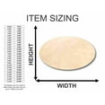 thumbnail image 2 of Unfinished Wood Oval Shape - Craft - up to 46" DIY 5" / 1/8", 2 of 4