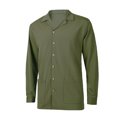 thumbnail image 3 of Camisa Camisas con botones para hombre Camisas de verano transpirables Camisas de yoga para la playa (Verde militar S) Ygjytge ejercito verde T S para Hombre, 3 of 7