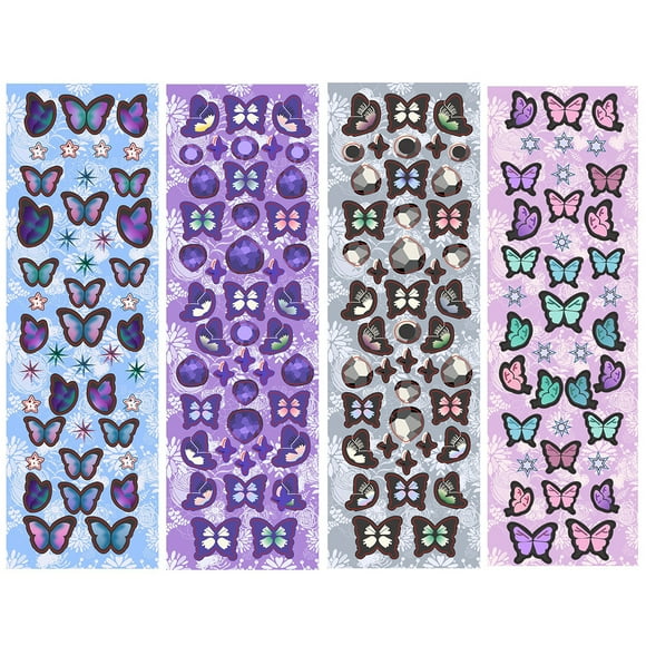 Journal Stickers Star Butterfly: 4 Sheets Planner Stickers Scrapbooking Stickers