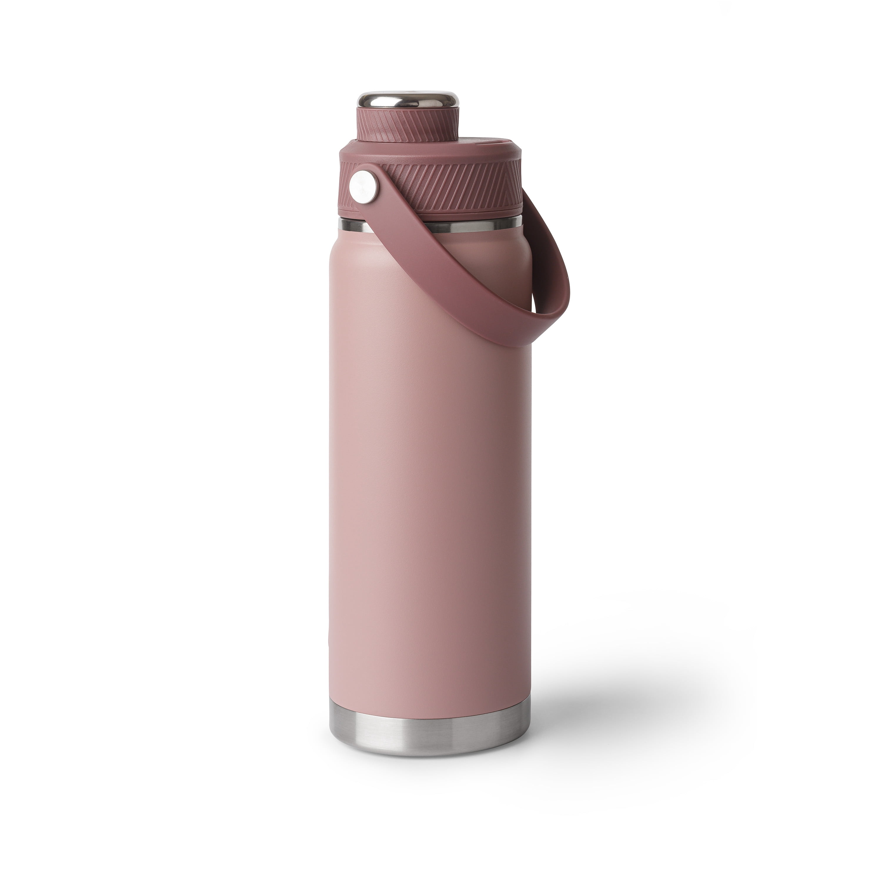 Ozark Trail 24 oz Stainless Steel Insulated Chug Water Bottle, Rose