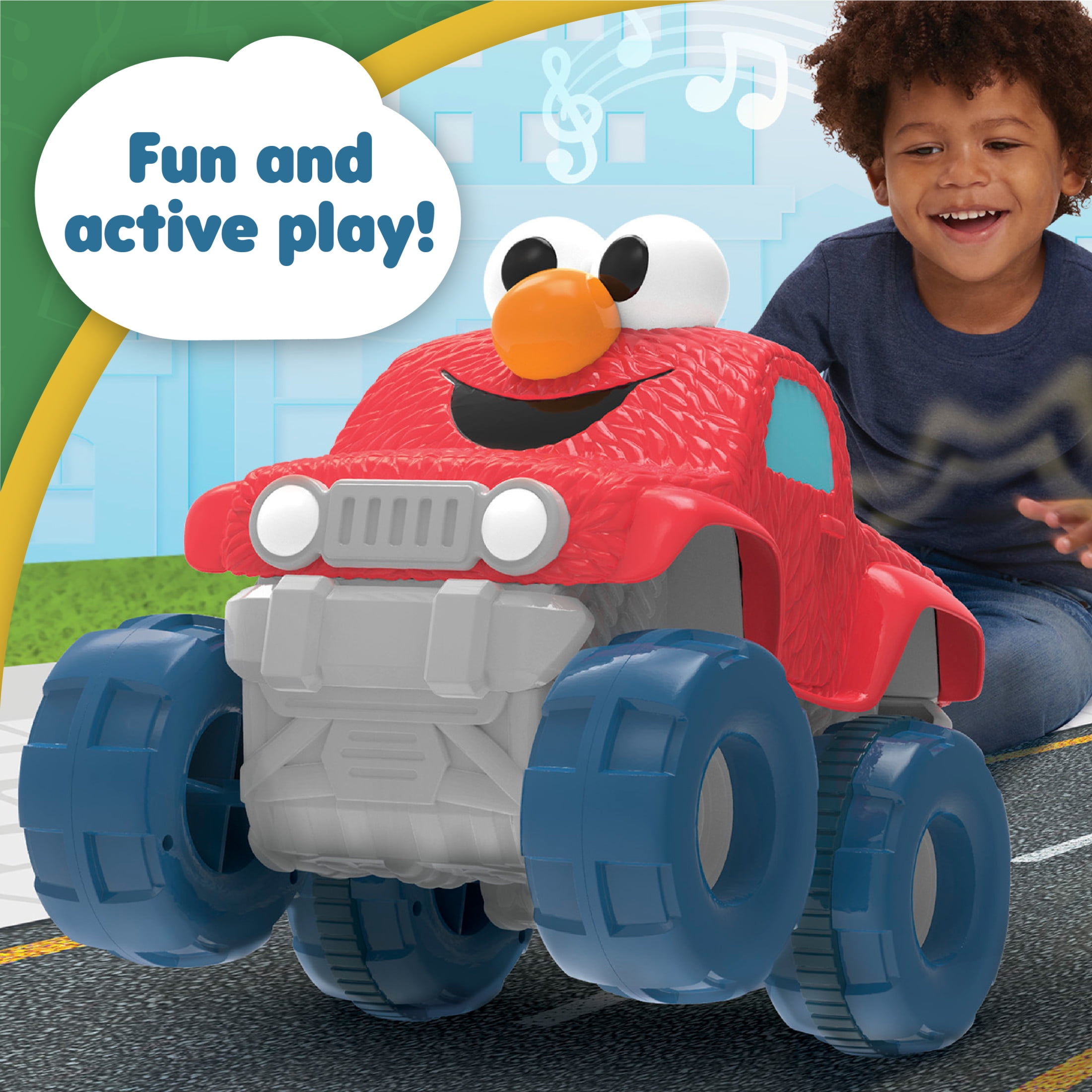 Sesame Street Giggle N Go Monster Truck Toy Vehicle Baby and Toddler Toys