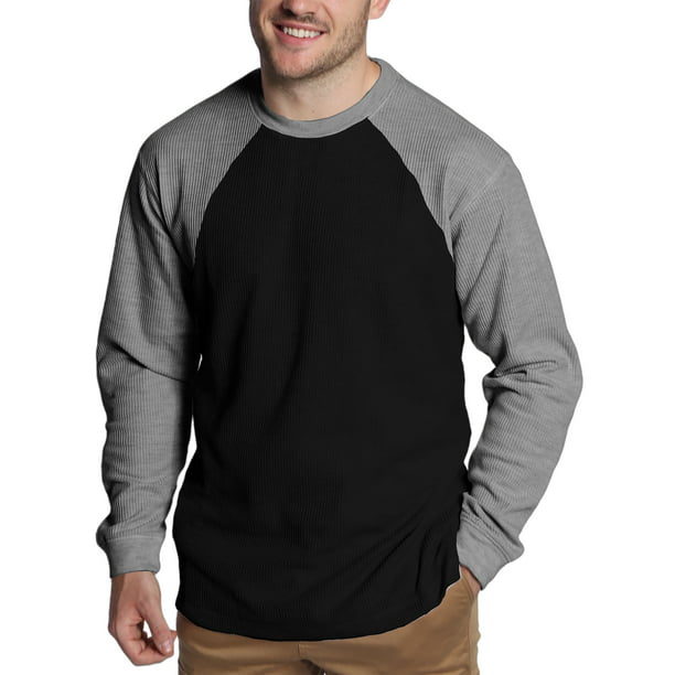 Jared Men's Long Sleeve Raglan Thermal Shirt - Walmart.com