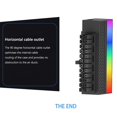 thumbnail image 4 of DIY 5V 3Pin Aura Sync ATX 24Pin a 90 Grados Placa base Cable Conector (Negro), 4 of 6
