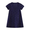 thumbnail image 5 of Gubotare Dresses for Girls Little Girls Dress Short Sleeve Toddler Summer Sundress Size 2-3T (Black,2-3 Years), 5 of 7