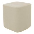 thumbnail image 1 of Housse de Repose-Pieds Carrée Ottoman Décoratif Housse Extensible Surdimensionnée Blanc Laiteux, 1 of 8