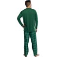 thumbnail image 2 of Harry Potter Mens' 2-Piece Hogwarts Plaid Raglan Long-Sleeve Pajama Pant Set - Gryffindor Slytherin Hufflepuff Ravenclaw, 2 of 5