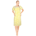 thumbnail image 3 of JEFFRICO House Dresses for Women with Pockets - Lightweight Breathable Short Sleeve Muumuu & Nightgowns - Snap Front Housecoat and Dusters for Women, 3 of 7