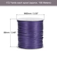thumbnail image 2 of Unique Bargains 2 Packs Beading Thread Bracelet Weave Bead Craft Cord 1.5mm 158M/Roll (172-Yards) Decorative String, Purple, 2 of 7