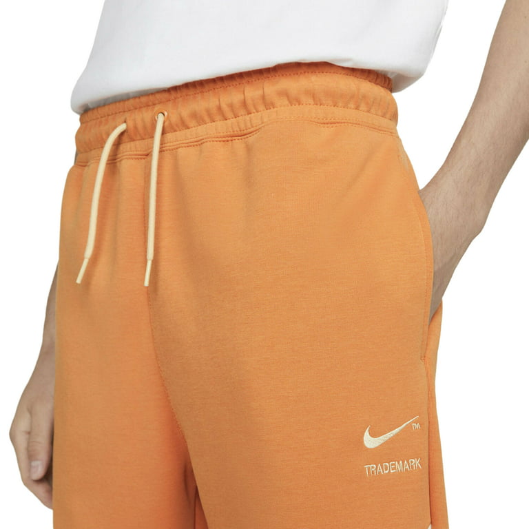 Men's Nike Hot Curry/Pearl White Sportswear Swoosh Tech Fleece Pants - M