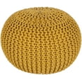 thumbnail image 1 of Artistic Weavers McIntosh Pouf, 20" x 14", Bright Yellow, 1 of 1