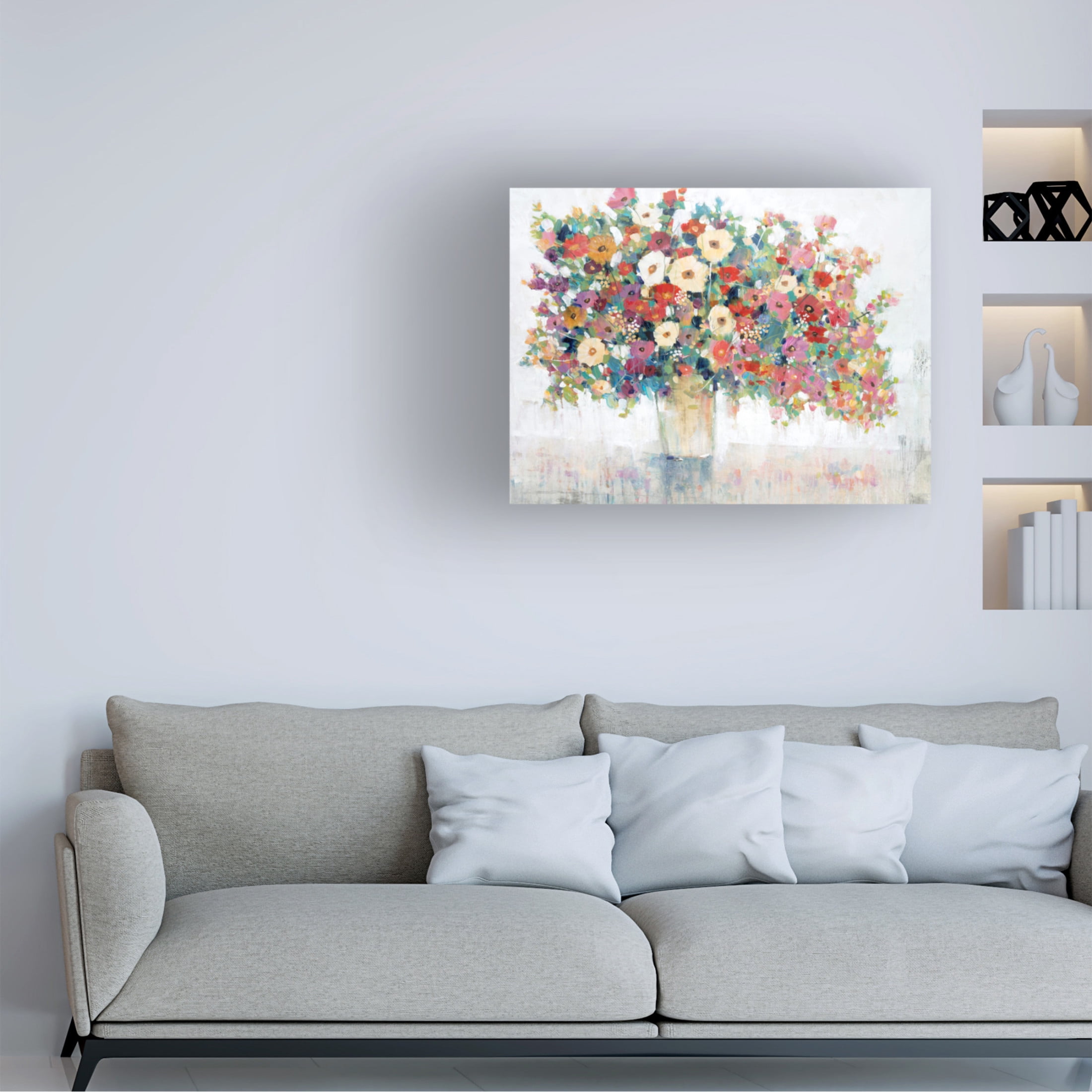 Trademark Fine Art Tim OToole Mix Flower Bouquet I Canvas Wall Art