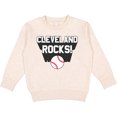 thumbnail image 2 of Inktastic Cleveland Rocks with Baseball Toddler Sweatshirt, 2 of 4