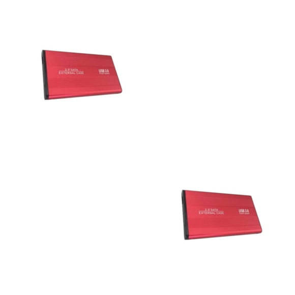 Injueey Caja de disco duro - Indicador LED de conexión de doble propósito La caja de disco duro antiestático de doble propósito se puede rojo 2Conjunto