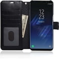 thumbnail image 1 of Samsung Galaxy S8 Plus Étui Portefeuille Ajusté Léger Premium avec Protection RFID - Noir, 1 of 5
