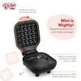 thumbnail image 2 of Rise by Dash Heart Mini Maker for Individual Waffles, Hash Browns, Keto Chaffles, Non-Stick, 4 inch - Pink Heart, 2 of 7