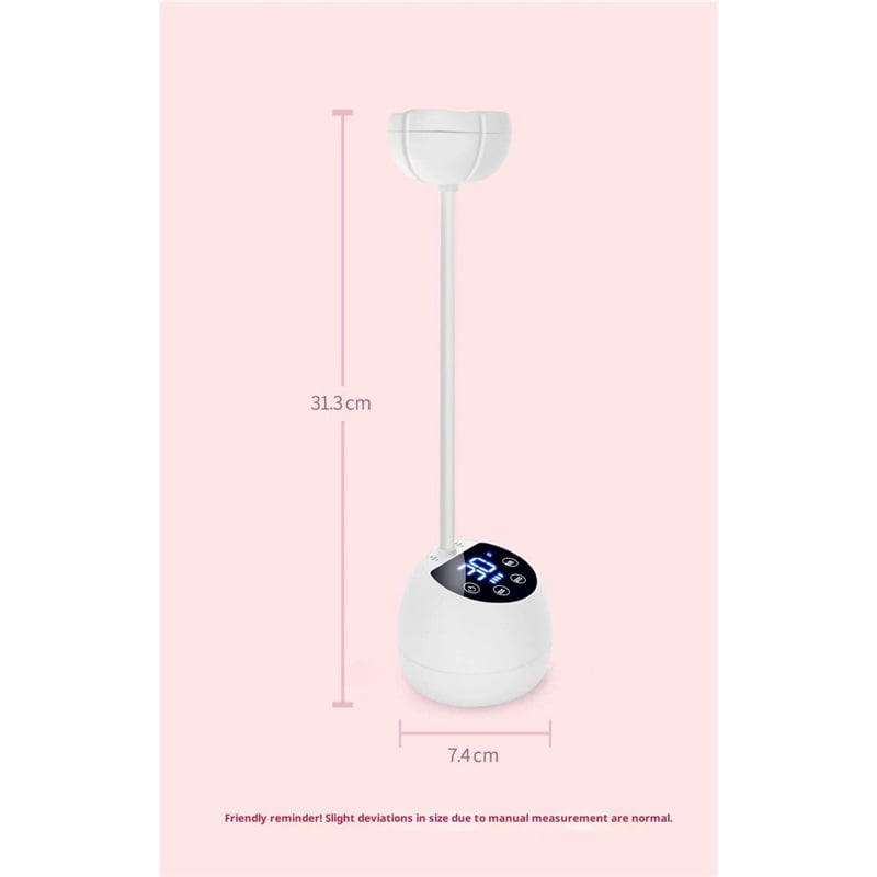 Yl-YANG UV Nail Lamp for Gel Nails, UV Nail Light Gooseneck Rechargeable with 3 Time Setting & Smart Auto Sensor for Nail Salon Home Use Lamp