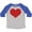 Heather and Royal, variant on Inktastic Red Heart Valentine Boys or Girls Toddler T-Shirt