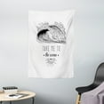 thumbnail image 1 of Beach Saying Tapestry, Take Me To the Ocean 1986 Lettering Minimalist Illustration of Surf Waves, Wall Hanging for Bedroom Living Room Dorm Decor, 40W X 60L Inches, Black and White, by Ambesonne, 1 of 2