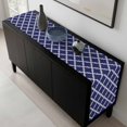 thumbnail image 5 of Quatrefoil Moroccan Pattern Table Runner 72 Inches Long, Geometric Blue Morocco Kitchen Coffee Dining Table Decoration for Home Party Birthday Wedding Home Decor 13x72 Inches, 5 of 8