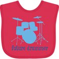 thumbnail image 3 of Inktastic Future Drummer Music Boys Baby Bib, 3 of 4
