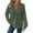 Army Green #054, variant on Mohiass Hoodies for Women Trendy Waffle Knit Button Oversized Sweatshirt Hooded Loose Fit V Neck Long Sleeve Fall Clothes Beige M