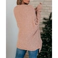 thumbnail image 7 of Sherrylily Women Chunky Popcorn Cardigan Open Front Boyfriend Batwing Fuzzy Knit Coat, 7 of 7