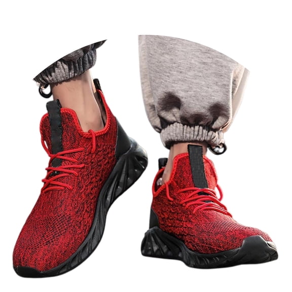 Win s Way Men's Lightweight Athletic Sneakers, Breathable Mesh Running Walking Shoes For Gym & Training