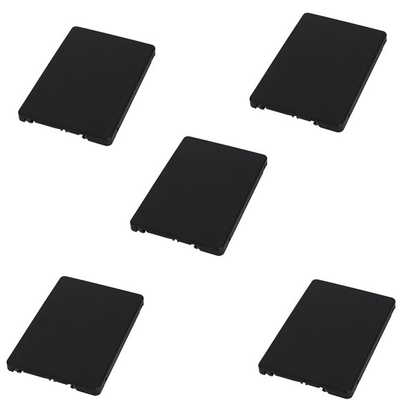 5X Mini Pcie MSATA SSD to 2.5 Inch SATA3 Adapter Card with Case 7 mm Thickness Black