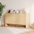 thumbnail image 7 of Fluted Sideboard Buffets Cabinet 58''Modern Accent Storage Cabinet  with 4 Doors and Adjustable Shelves Wood Coffee Bar Storage Cabinet for Kitchen Dining Living Room, 7 of 7