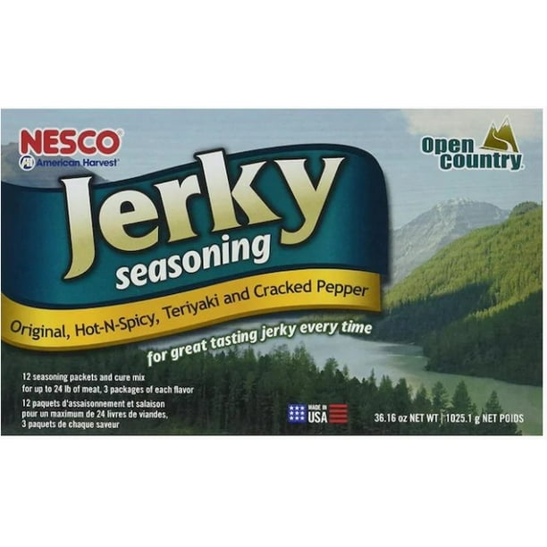 NESCO® BJV25 Jerky Seasoning Variety Pack, 12 Pack