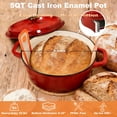 thumbnail image 2 of Sourdough Starter Bakeware Kit with Enameled Cast Iron Dutch Oven and Banneton Baskets, 2 of 9