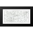 thumbnail image 2 of Unknown 14x9 Black Modern Framed Museum Art Print Titled - Route from Vilnius to Moscow - Thiers 1866, 2 of 5