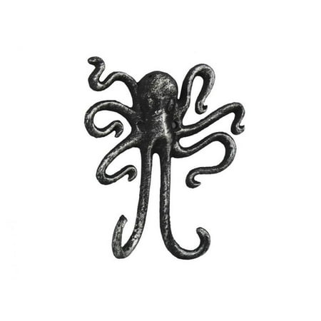 Decorative Wall Mounts Antique Silver Cast Iron Decorative Wall Mounted Octopus Hook 7