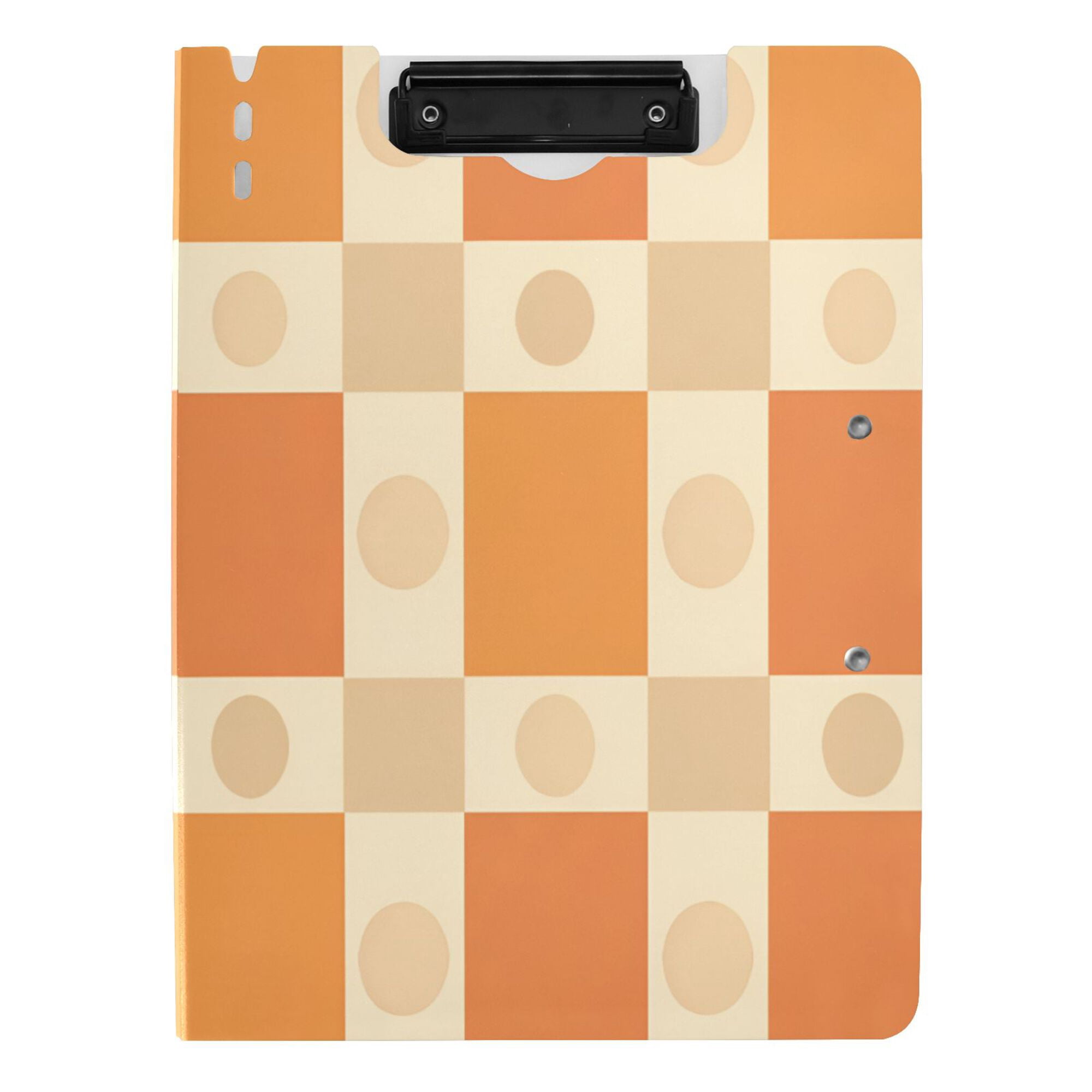 FORMRS A4 Clipboard Folder with Pen Holder Horizontal Foldable School Office Binder, Geometric Pattern