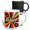 Multicolor, variant on 3drose, Richard Male Name. Lines and Circles Abstract Art Background. Gift, 11oz Two-tone Yellow Mug