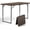 Brown, variant on Folding Table 30 Inch - Small Desk Adjustable Height TV Tray for Laptop, Couch, Camping - Heavy Duty Utility Foldable Table for Small Spaces, No Assembly Required, Granite (Pink)