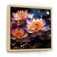 thumbnail image 2 of Designart "Pure Blossoms Of Lotus II" Lotus Floater Framed Wall Decor, 2 of 5
