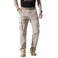 thumbnail image 2 of LEDUNTINO Men's Casual Cargo Pants, Workout Joggers, Relaxed Fit Stretch, Hiking Pants with Multi Pockets, Quick-Drying, 2 of 7