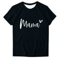 thumbnail image 1 of Tops Cortos para Mujeres Retro Impreso Cuello Redondo Manga Corta, Camiseta Casual para Uso Diario Y de Fiesta, 1 of 4