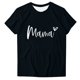 thumbnail image 2 of Fiudx Camisas para Mujer Camiseta de Manga Corta con Cuello Redondo y Estampado Retro para Mujer, 2 of 4