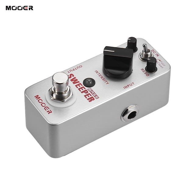 MOOER Pédale de Filtre Enveloppe pour Balayeuse pour Basses et Guitares - Design Compact en Métal avec Modes Clean & Fuzz, Fréquence Réglable & Contrôles de Résonance, True Bypass, Indicateur LED