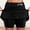 Black, variant on Skirts for Women Skirt Women's Mid Rise Culottes With Pocket Sports Casual Fashion Printed Skirt for Everyday Wear on Platform Black L