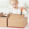 thumbnail image 4 of Kit de herramientas de construcción ZLemma Cardboard para niños con 422 piezas, 4 of 7