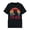 Black, variant on Women's Vintage T‑Shirt Grumpy Cat Coffee Sunset Graphic Crew Neck Short Sleeve Tee Casual Streetwear Top