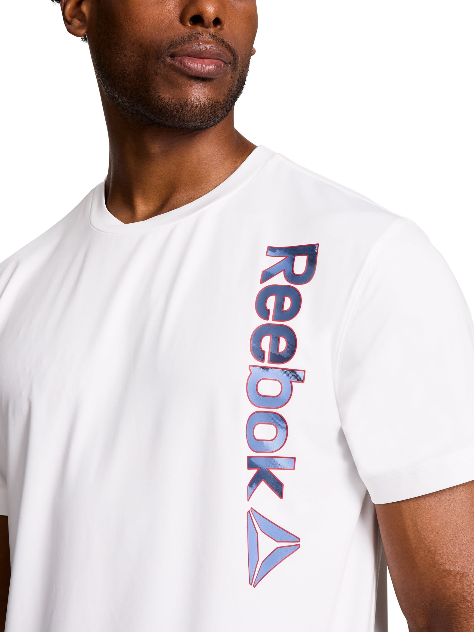 Reebok Men's and Big Men's Angled Linear Graphic T-Shirt, Sizes XS-5XL