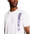 thumbnail image 2 of Reebok Men's and Big Men's Angled Linear Graphic T-Shirt, Sizes XS-5XL, 2 of 6