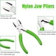 thumbnail image 4 of Double Nylon Jaw Pliers 5 Inches with Extra Nylon Jaws Wire Straightener Pliers with Double Leaf Spring Jewelry Making Tool for, 4 of 5